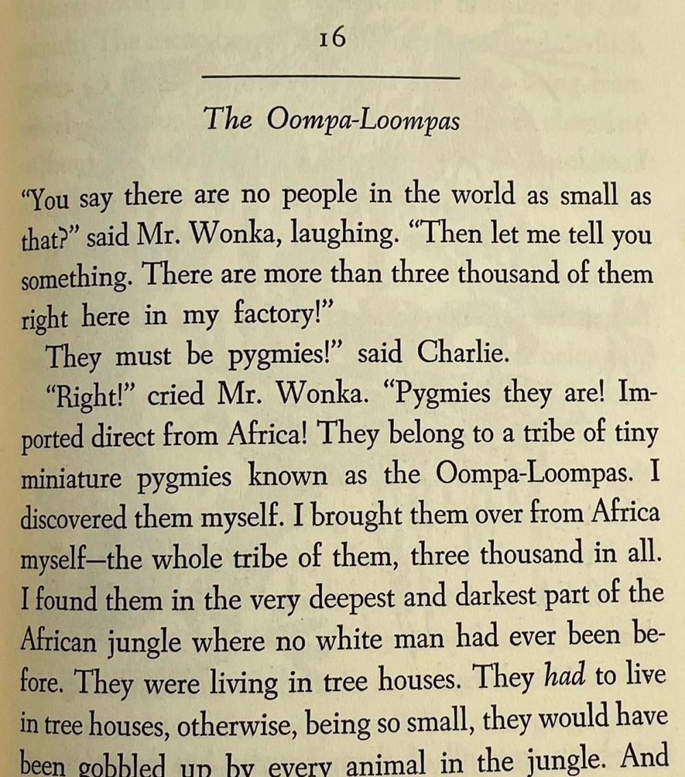 1964 Charlie and The Chocolate Factory by Roald Dahl Illustrated by Joseph Schindelman "Pygmies" Version