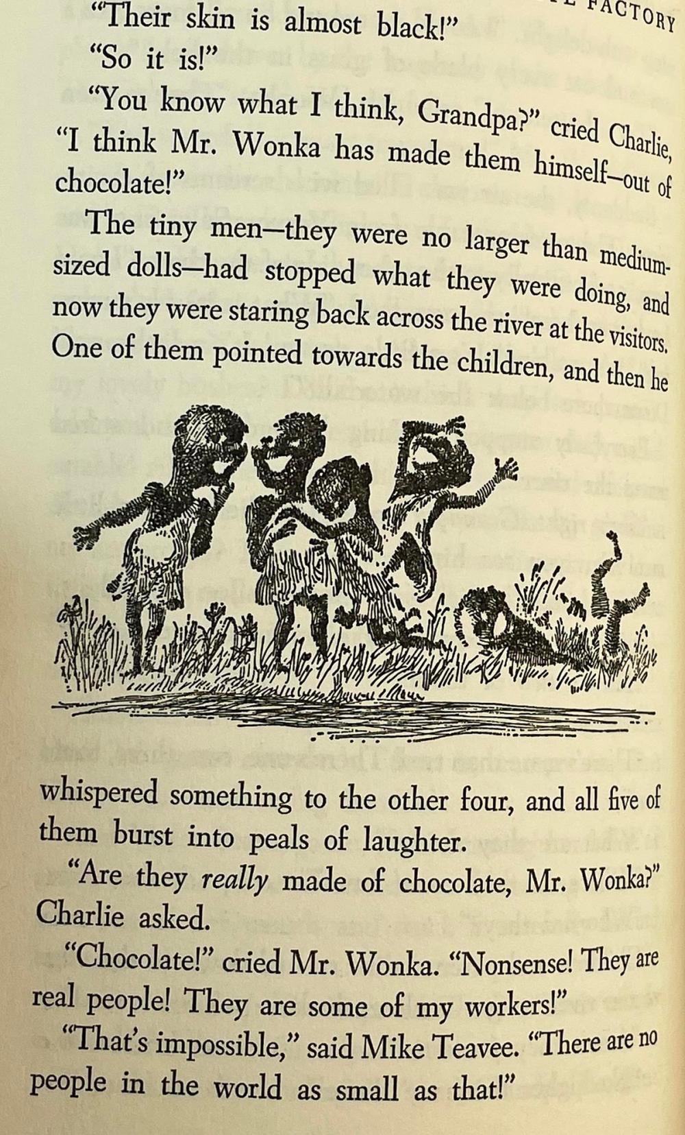 1964 Charlie and The Chocolate Factory by Roald Dahl Illustrated by Joseph Schindelman "Pygmies" Version
