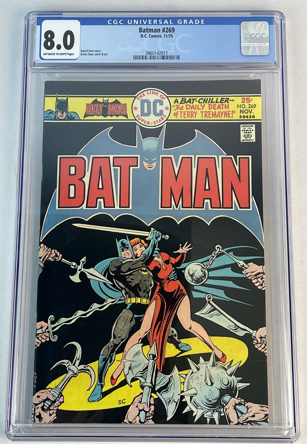 Vintage November 1975 Batman No.269 DC Comics .25 Cent Comic Book GRADED