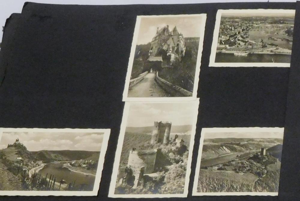 Vintage Travel Album of 78 Misc. German Postcards / Photographs (Travel, Monuments, Landscapes, Adolf, Etc..)