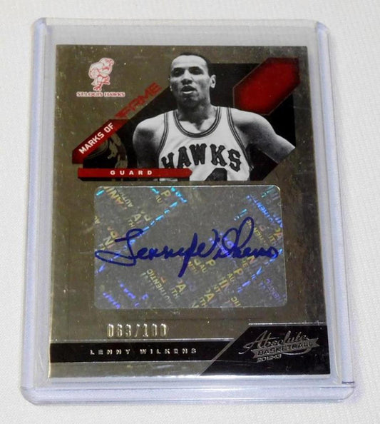 2012-13 Panini Autographed Lenny Wilkens Makes of Fame Card