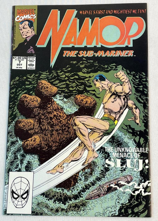 October 1990 Namor The Sub Mariner No. 7 Marvel $1.00 Comic Book